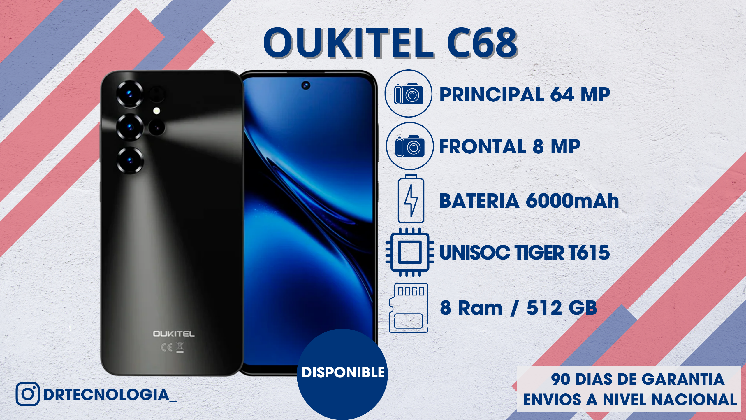 TELEFONO OUKITEL C68 8/512GB